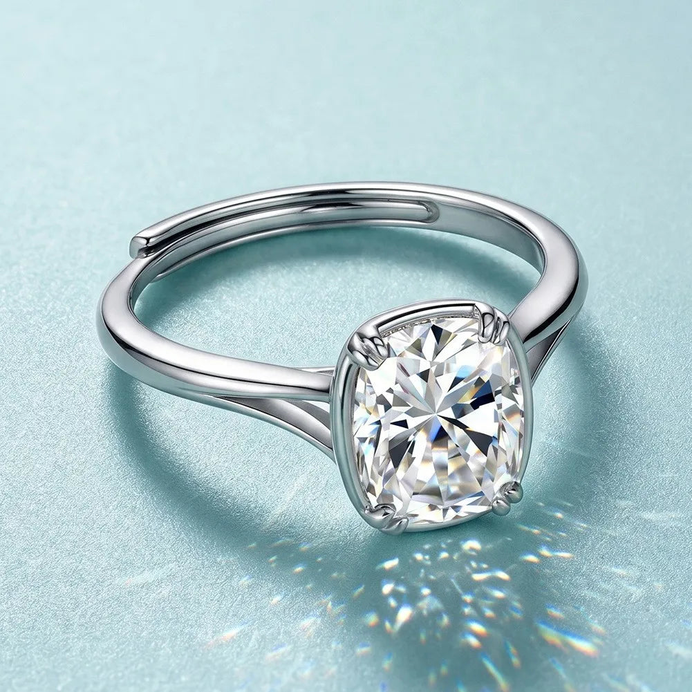 Cushion Moissanite Ring 4