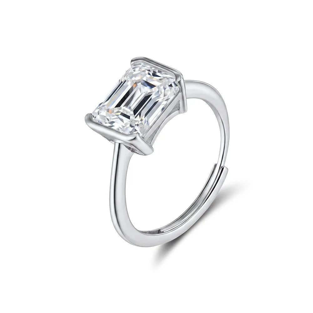 Radiant Moissanite Ring 3