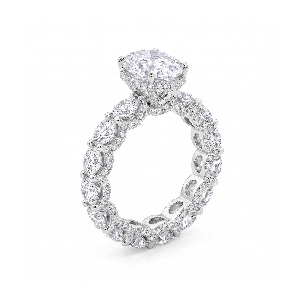 1CT Oval CVD Diamond Ring 2