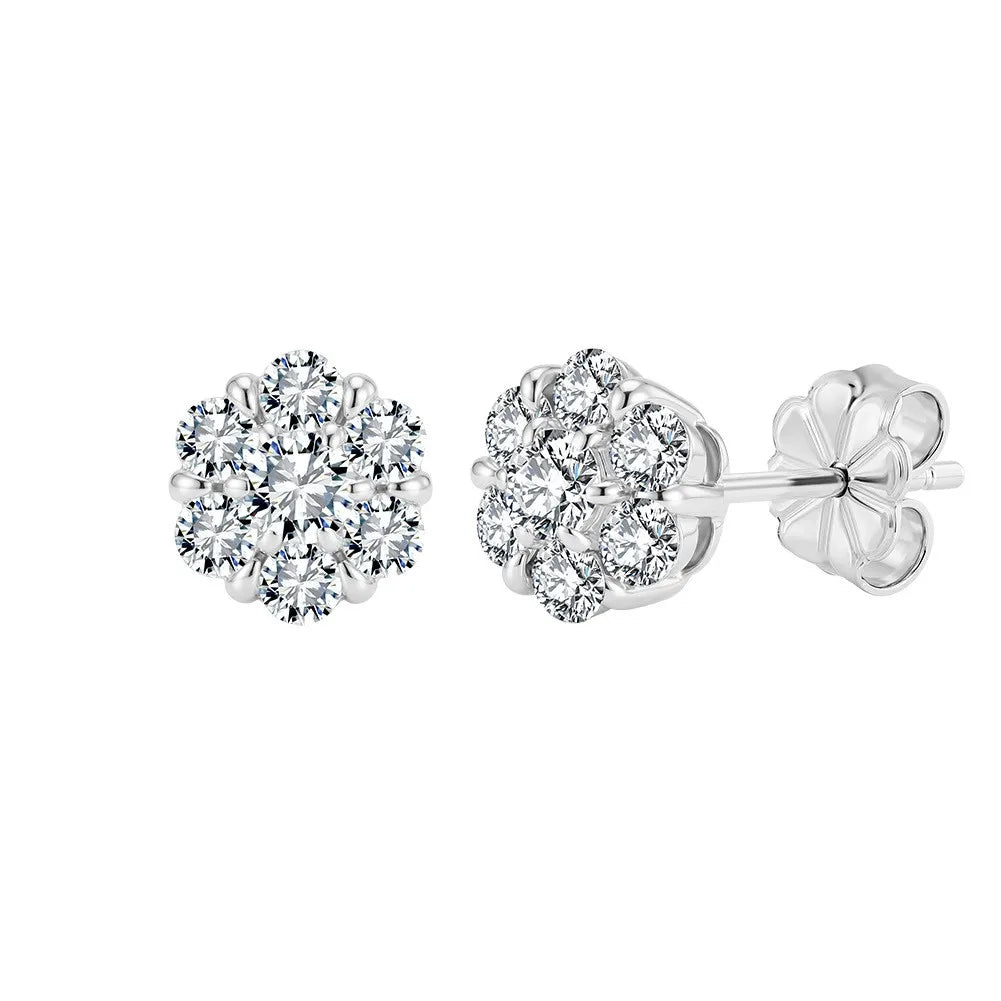 Moissanite Stud Earrings S925 Silver