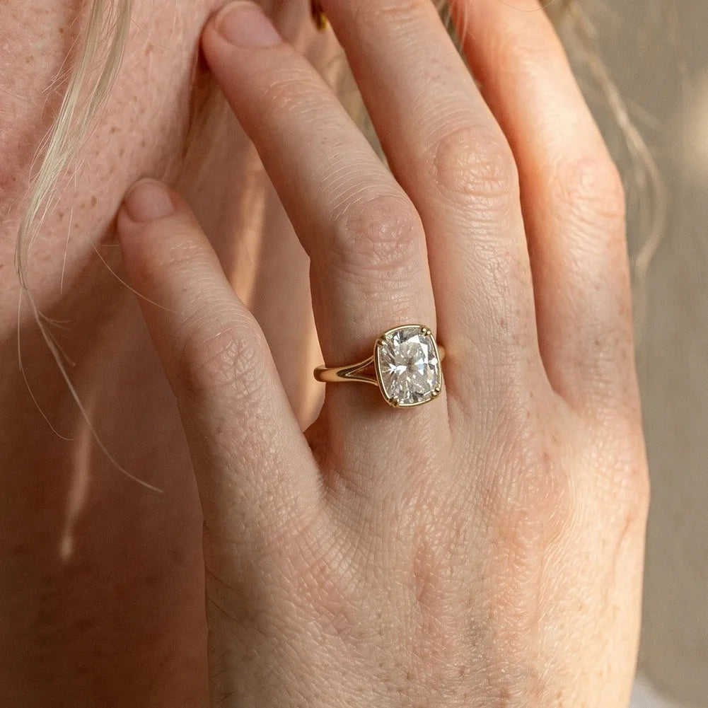 Cushion Moissanite Ring 6