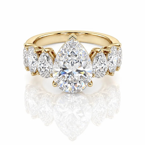 CVD Pear Cut Diamond Ring Main Image