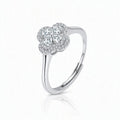 Clover Moissanite Adjustable Ring Main