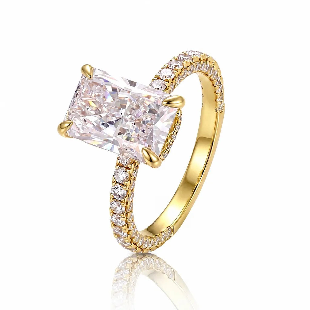 CVD Radiant Cut Diamond Ring Main Image