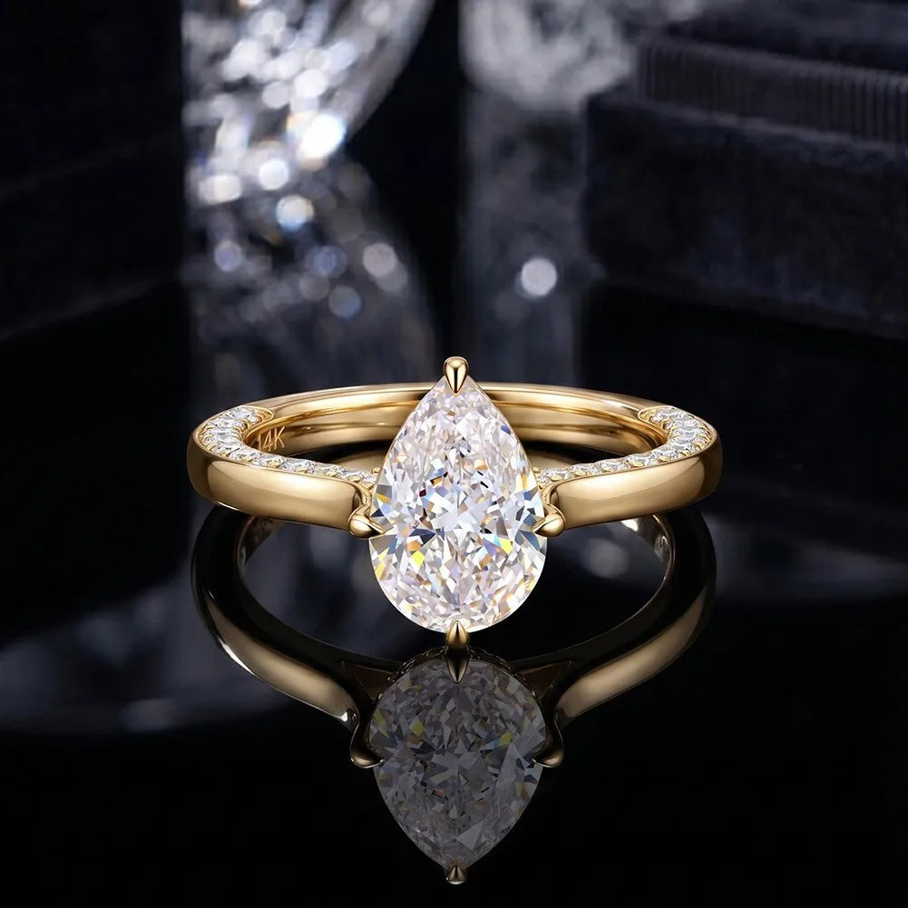 2CT CVD Pear Ring 1