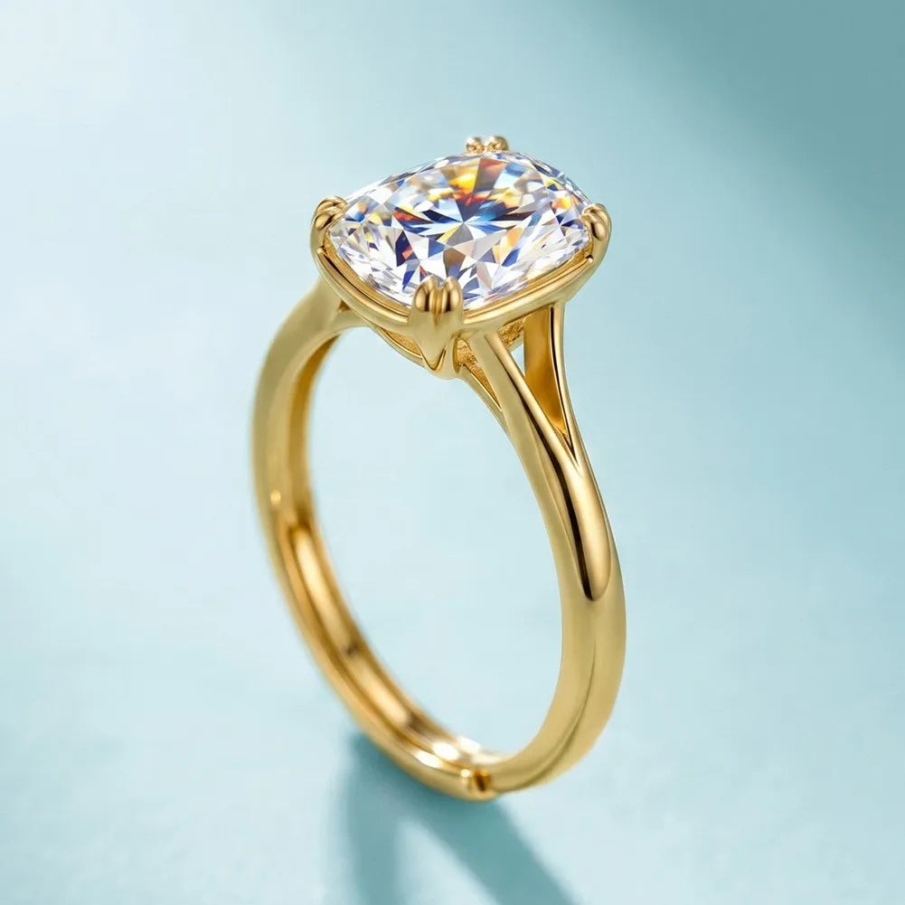 Cushion Moissanite Ring 7