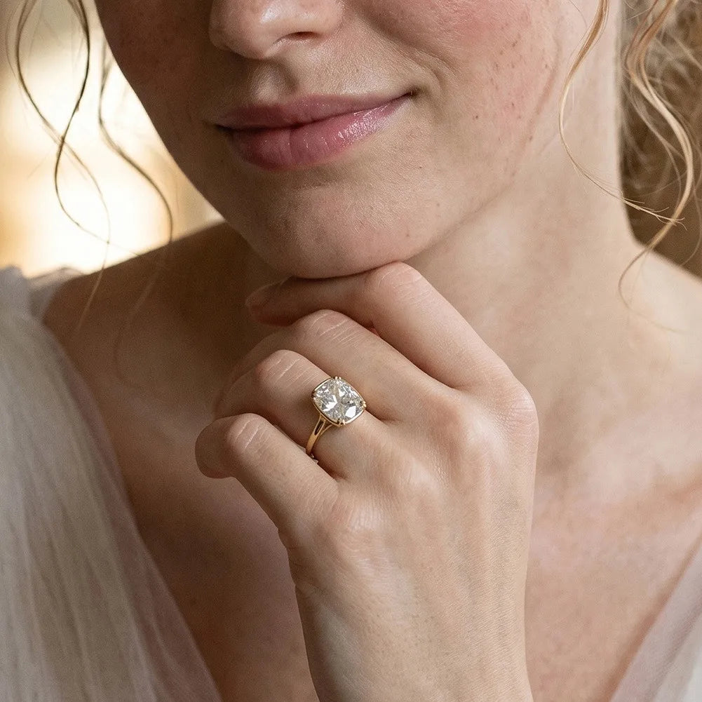 Cushion Moissanite Ring 8