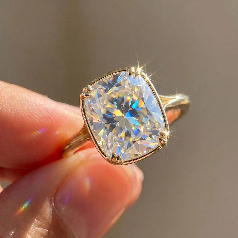 Cushion Moissanite Ring 5