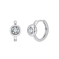 Huggie Hoop Earrings Silver