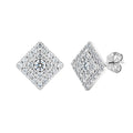 Lozenge Moissanite Earrings 1