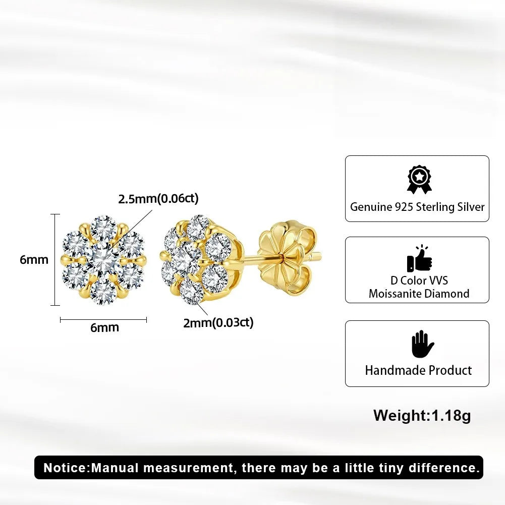 Moissanite Stud Earrings 2