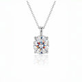 MEETMAY | Oval-Cut Moissanite Pendant Necklace – S925 Sterling Silver 18K Gold Plated, D-Color