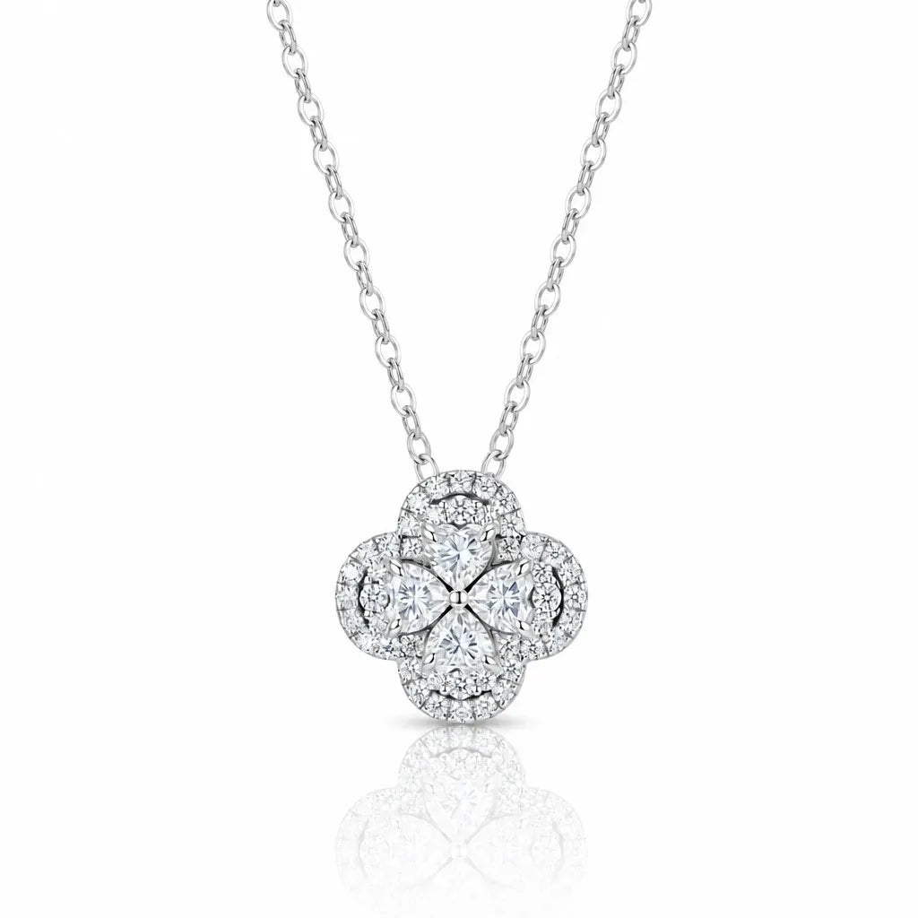Clover Moissanite Pendant Main