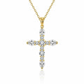 Moissanite Cross Pendant Main