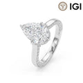 2CT CVD Pear Ring 6