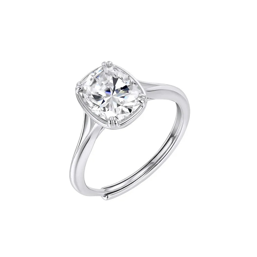 Cushion Moissanite Ring 1
